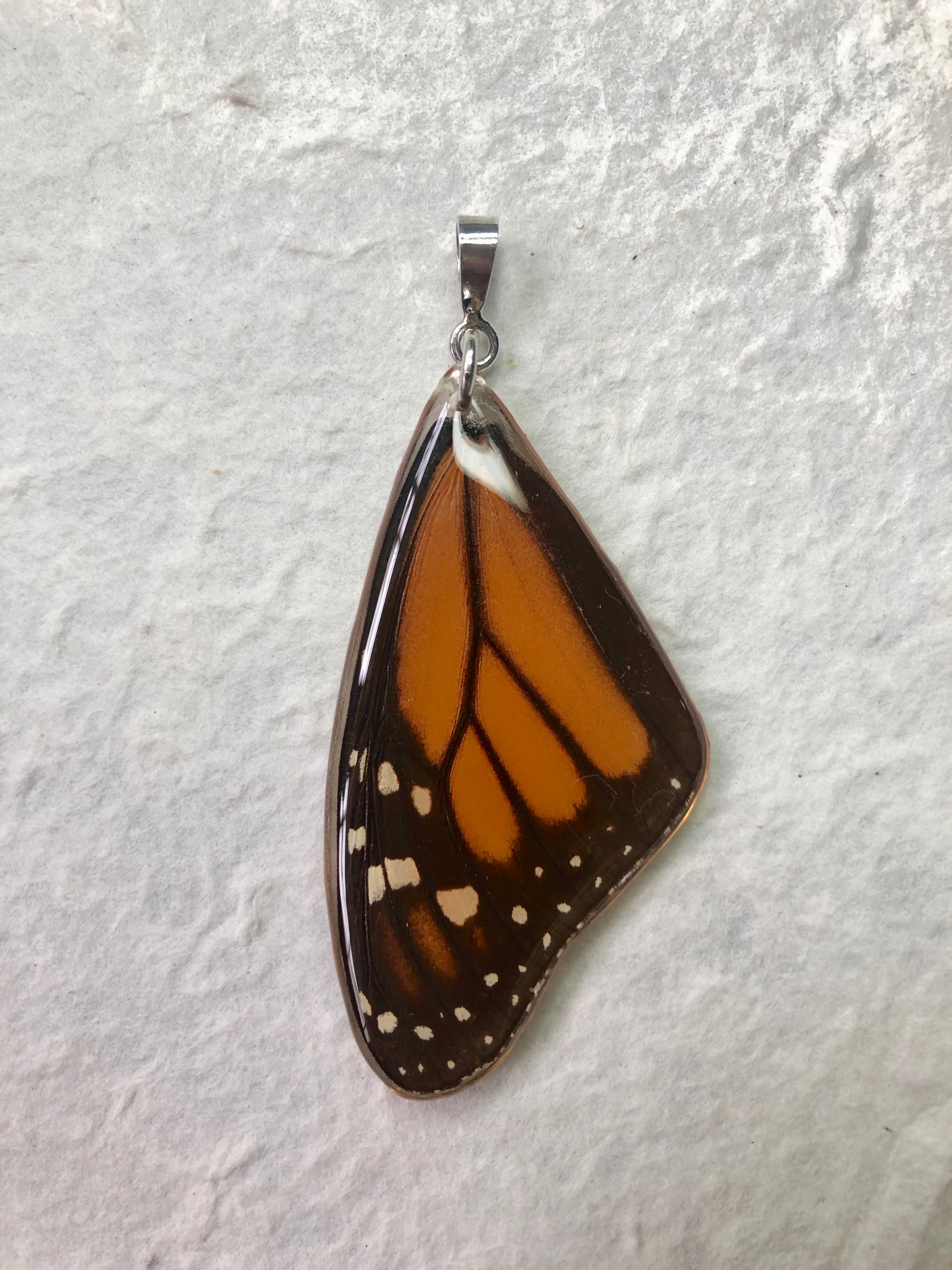 Monarch Pendant. Sterling Silver