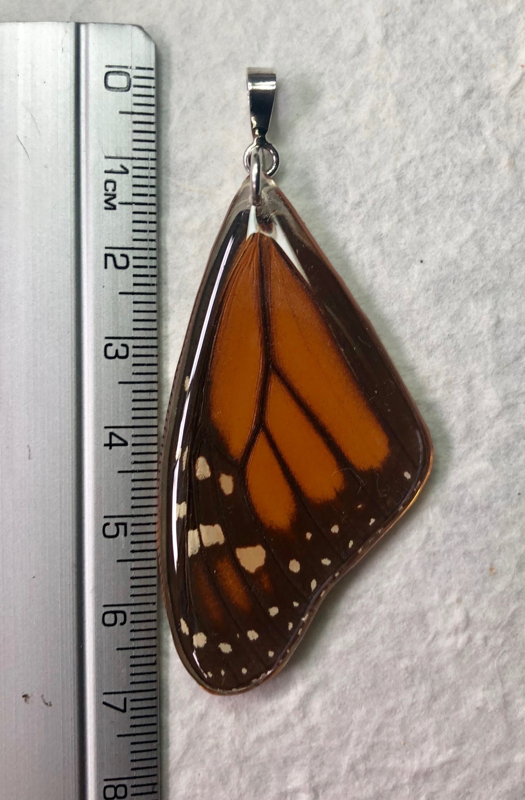 Monarch Pendant. Sterling Silver